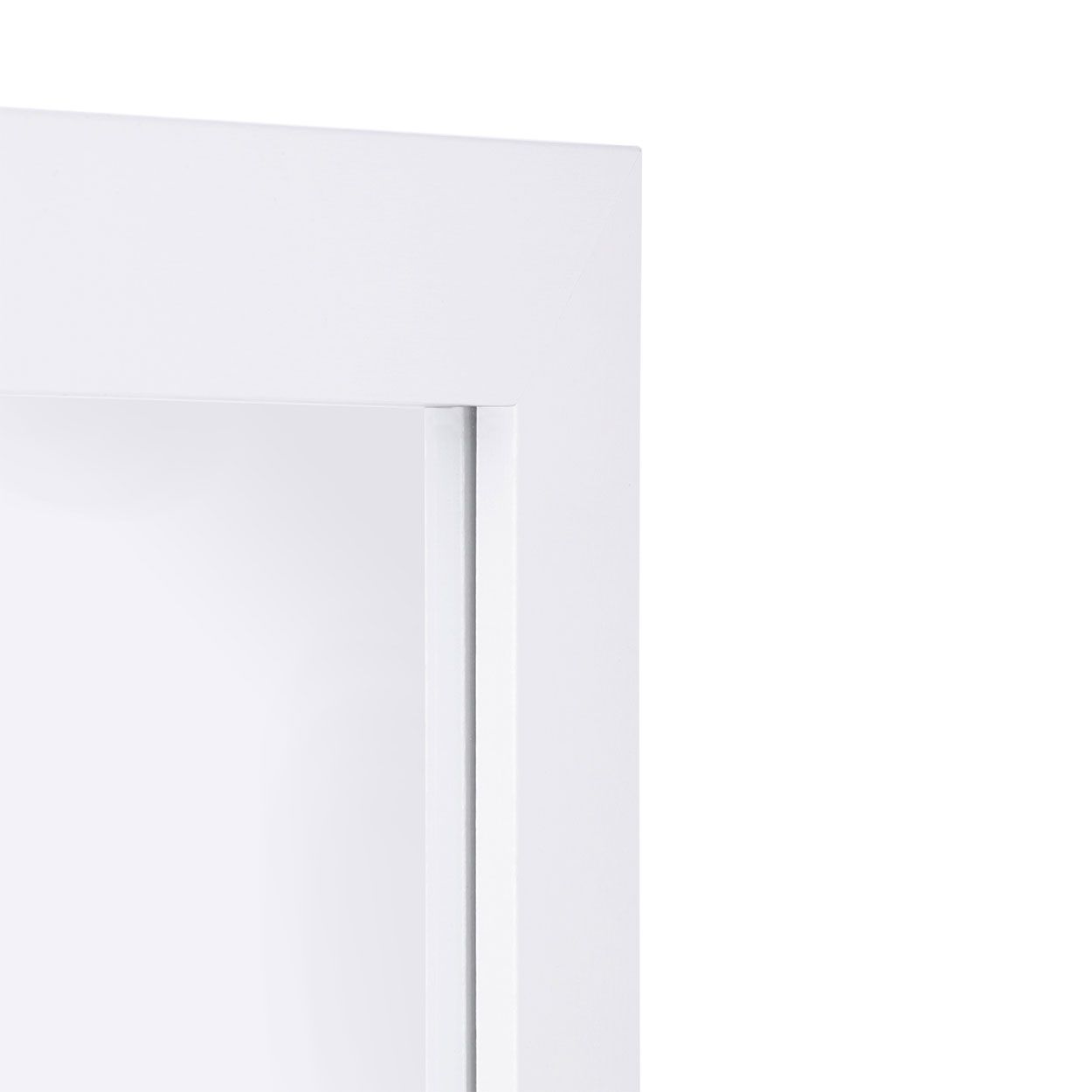 Overdoor Mirror White 34cm x 126cm