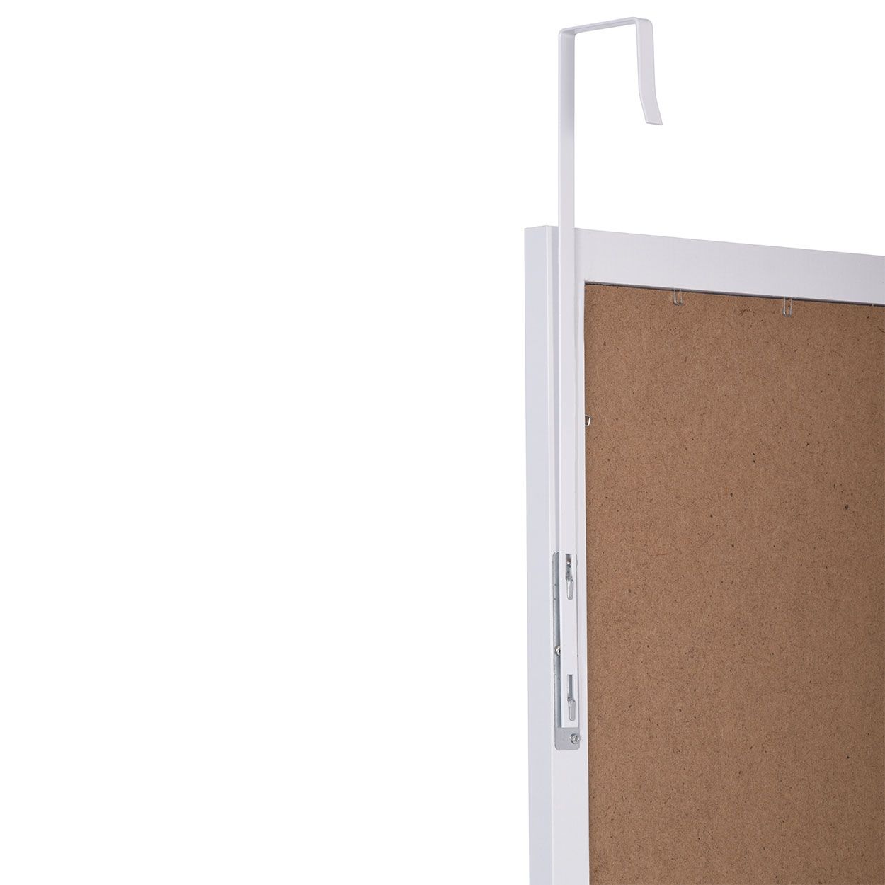 Overdoor Mirror White 34cm x 126cm