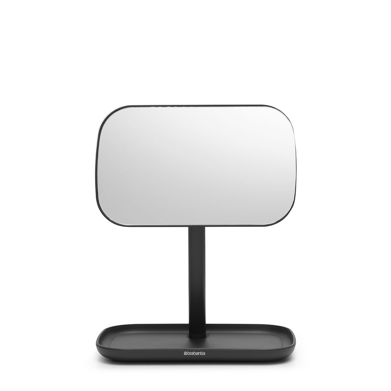 Brabantia ReNew Mirror with Storage Tray Dark Grey