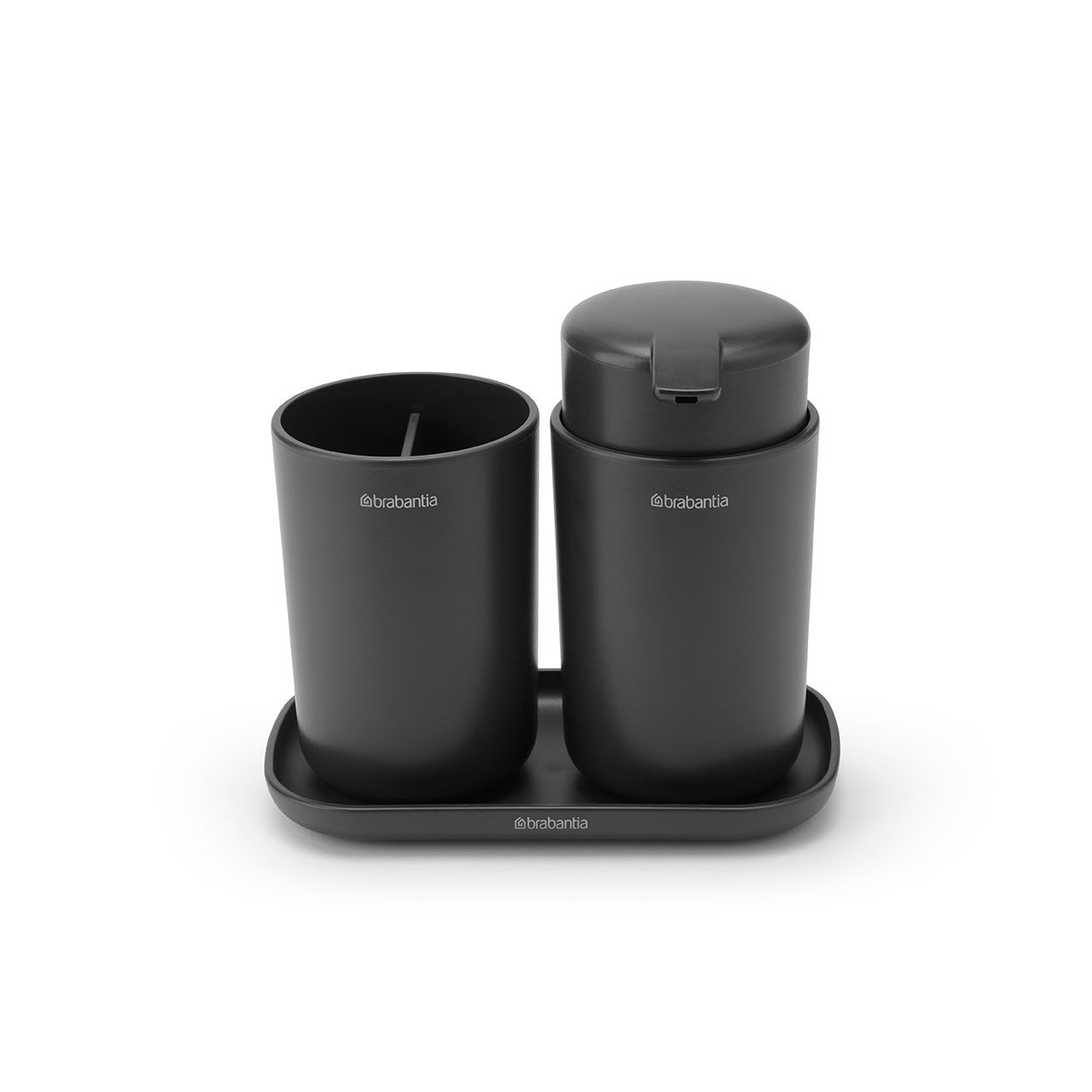 Brabantia ReNew Bathroom Accessory set of 3 Dark Grey
