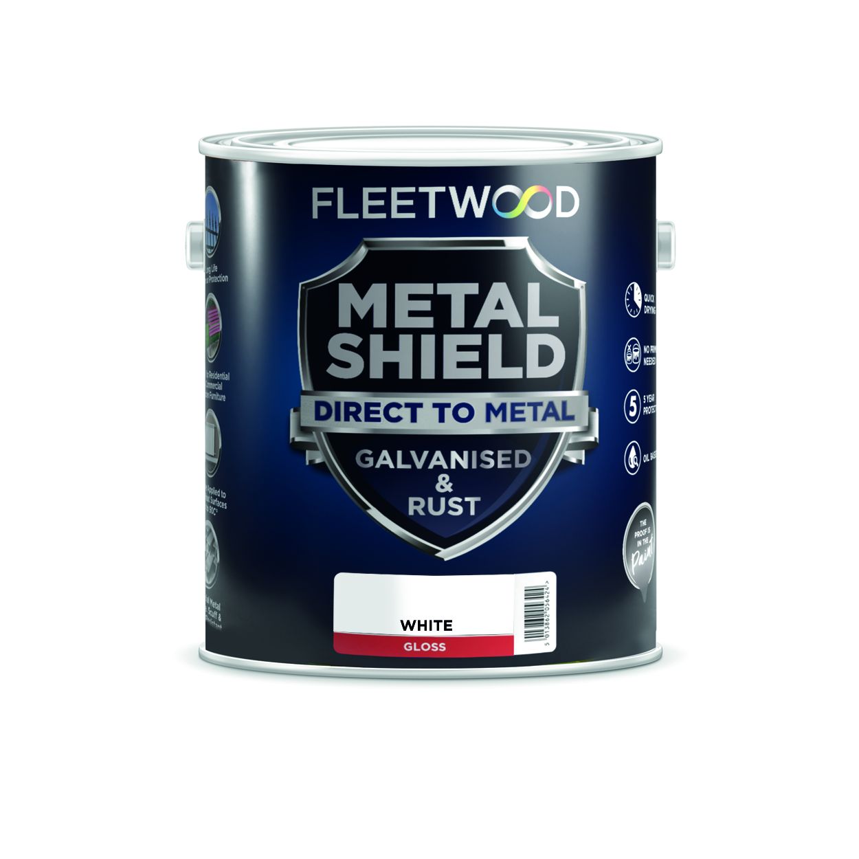 Fleetwood 1L Metal Shield Gloss White
