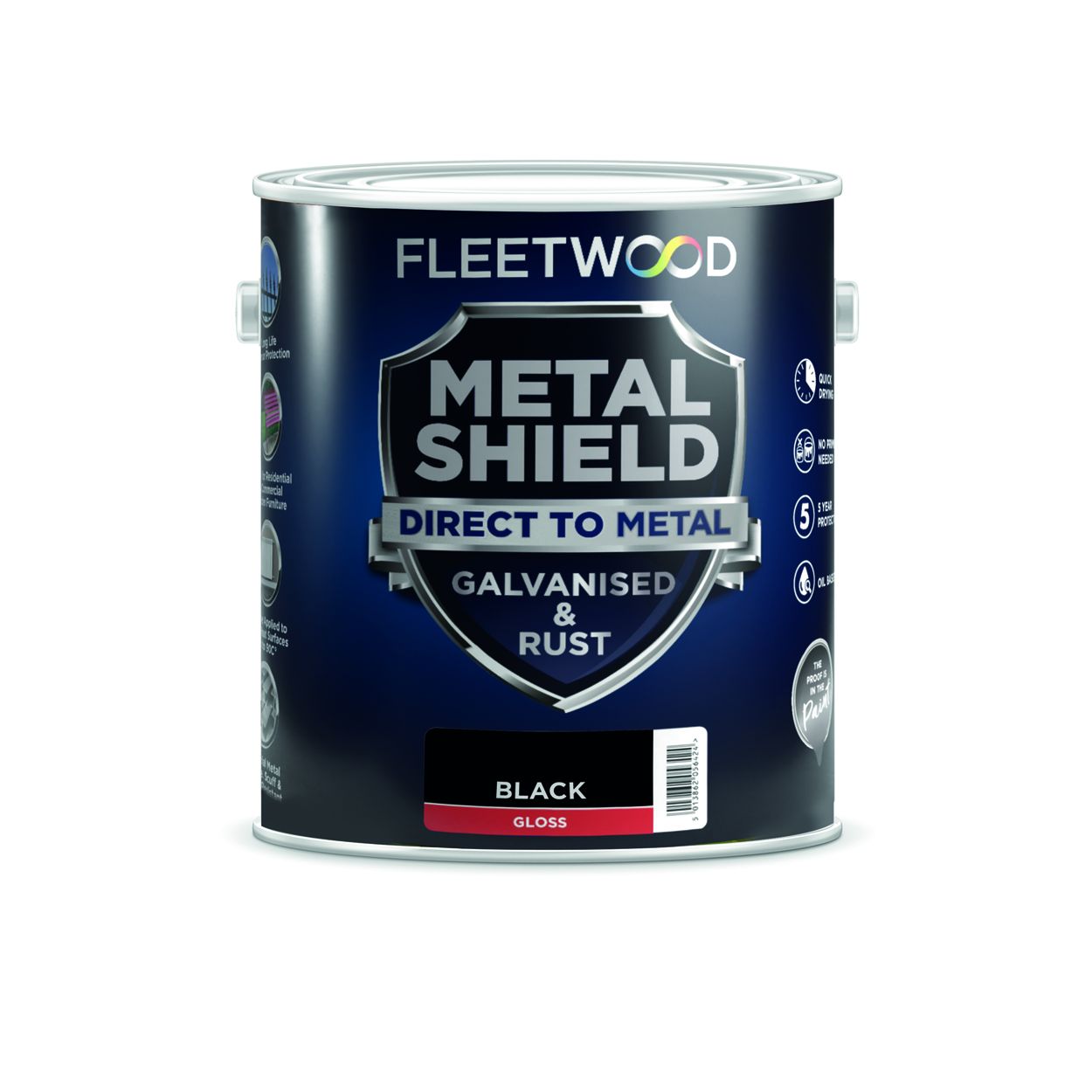Fleetwood 1L Metal Shield Matt Black