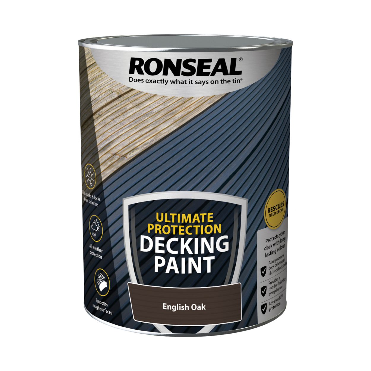Ronseal Ultimate Protection Decking Paint English Oak 5L