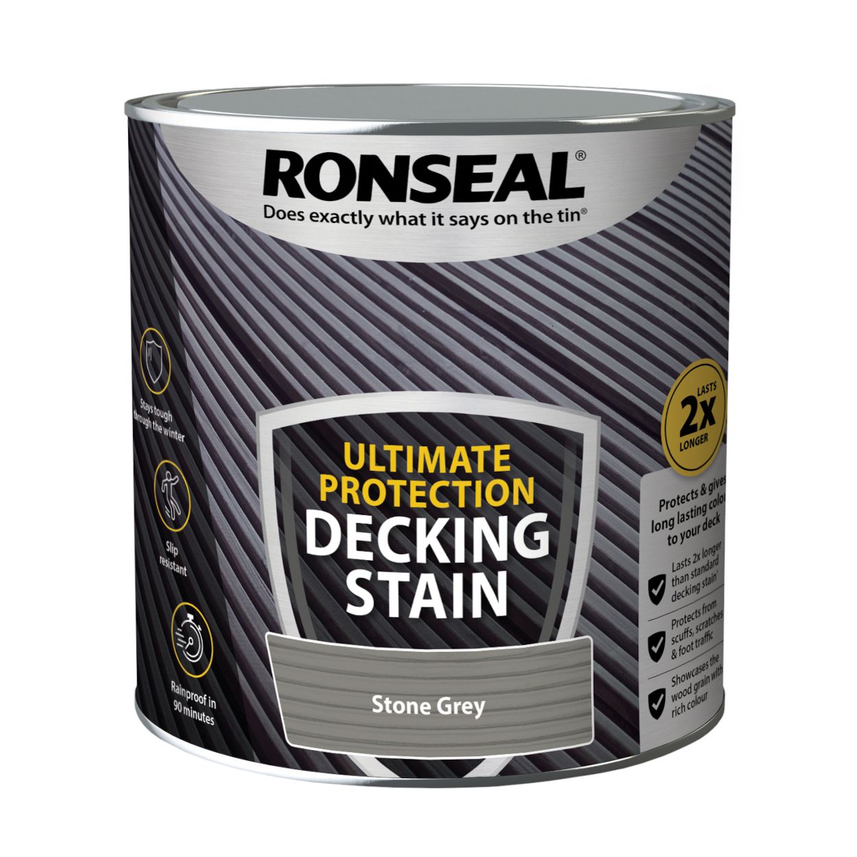 Ronseal Ultimate Protection Decking Stain Stone Grey 2.5L
