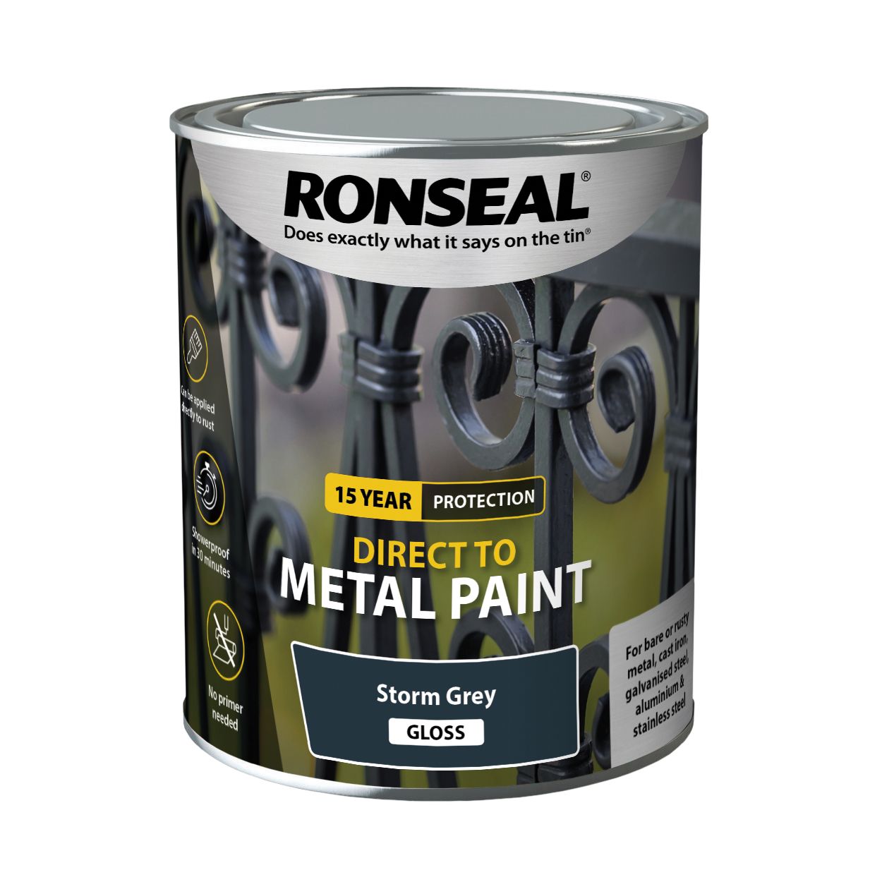 Ronseal Direct To Metal Chilli Red Gloss 750Ml
