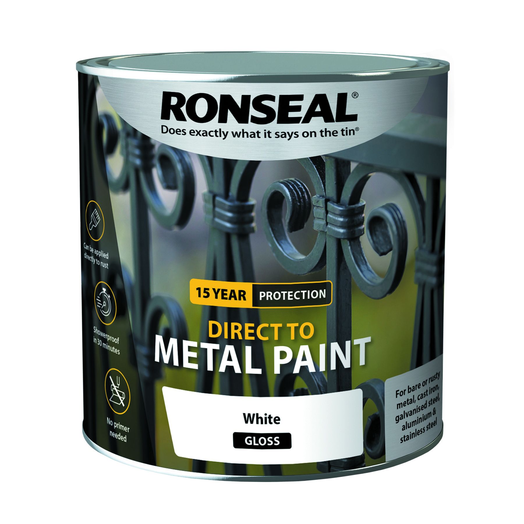 Ronseal Direct To Metal White Gloss 2.5L