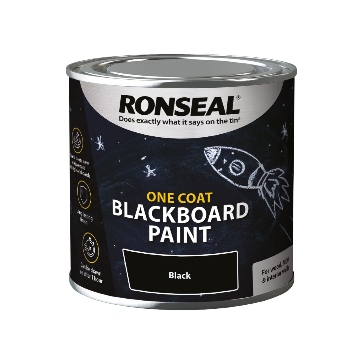 Ronseal One Coat Blackboard Paint 250Ml
