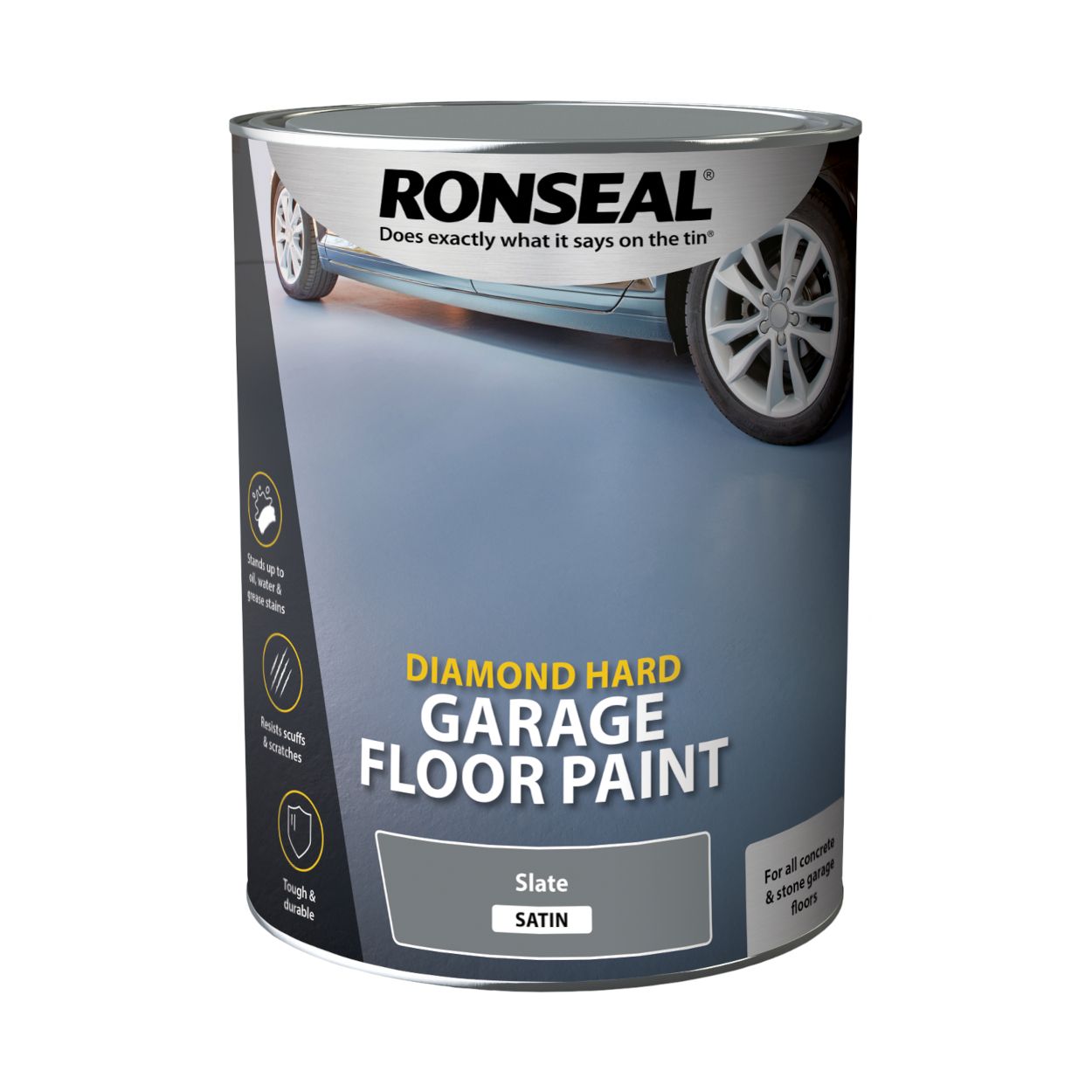 Ronseal Diamond Hard Garage Floor Paint Slate 5L
