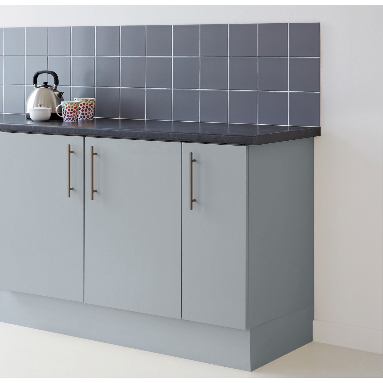 Ronseal One Coat Cupboard Paint Granite Grey Satin 750Ml