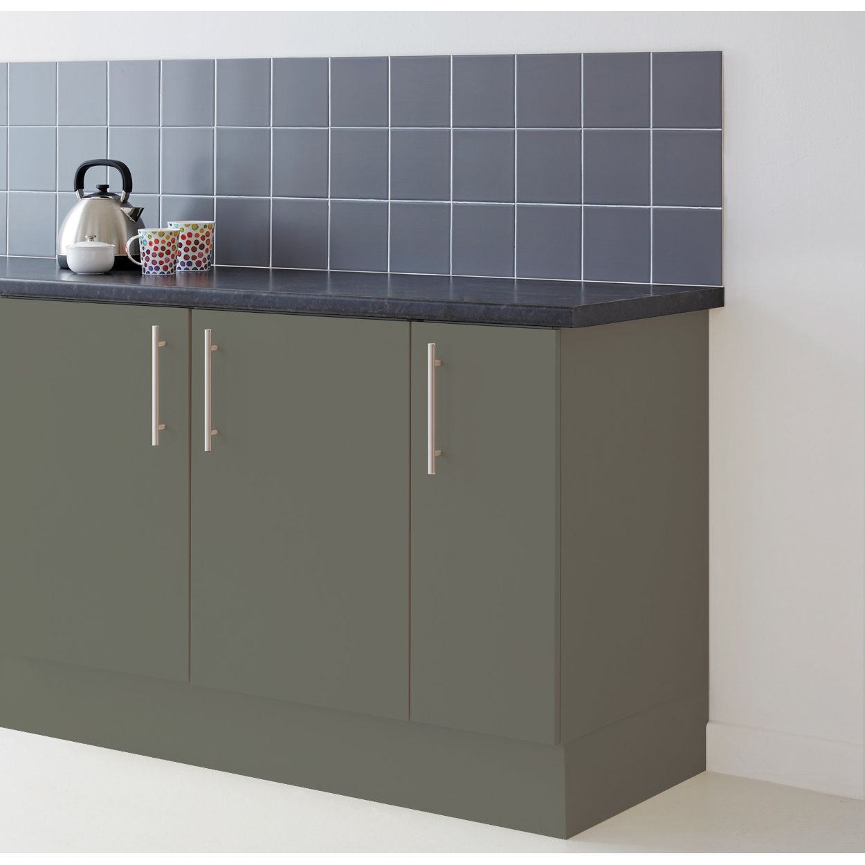 Ronseal One Coat Tile Paint Cobalt Grey Gloss 750Ml