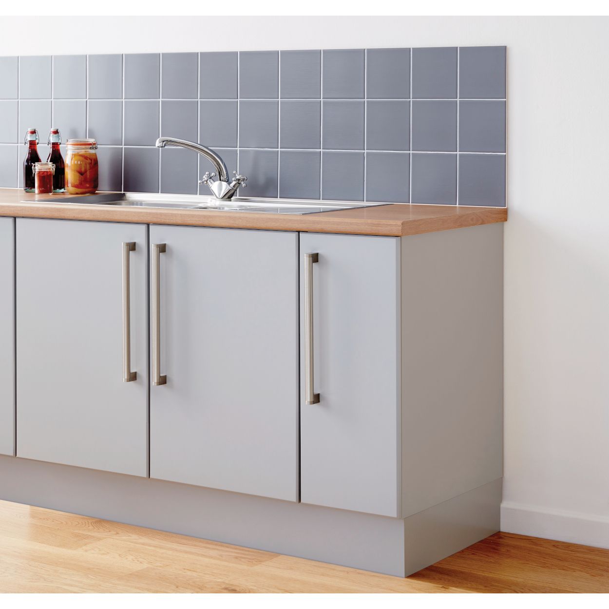 Ronseal One Coat Tile Paint Granite Grey Satin 750Ml