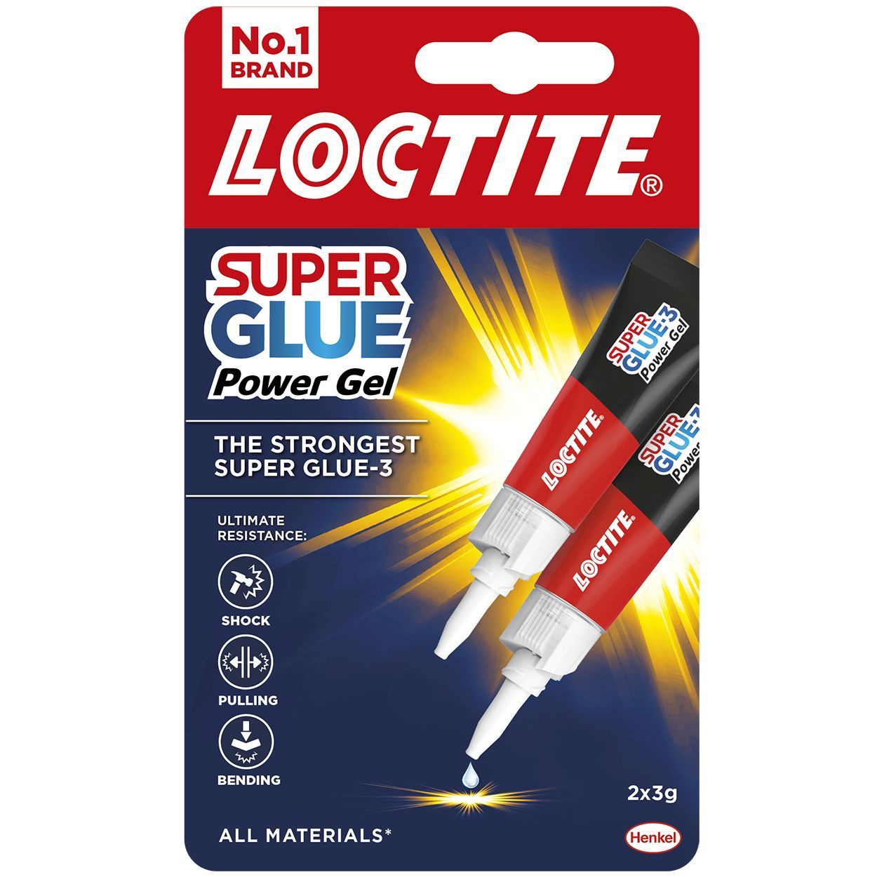 Loctite Super Glue Power Gel Duo 3g x 2