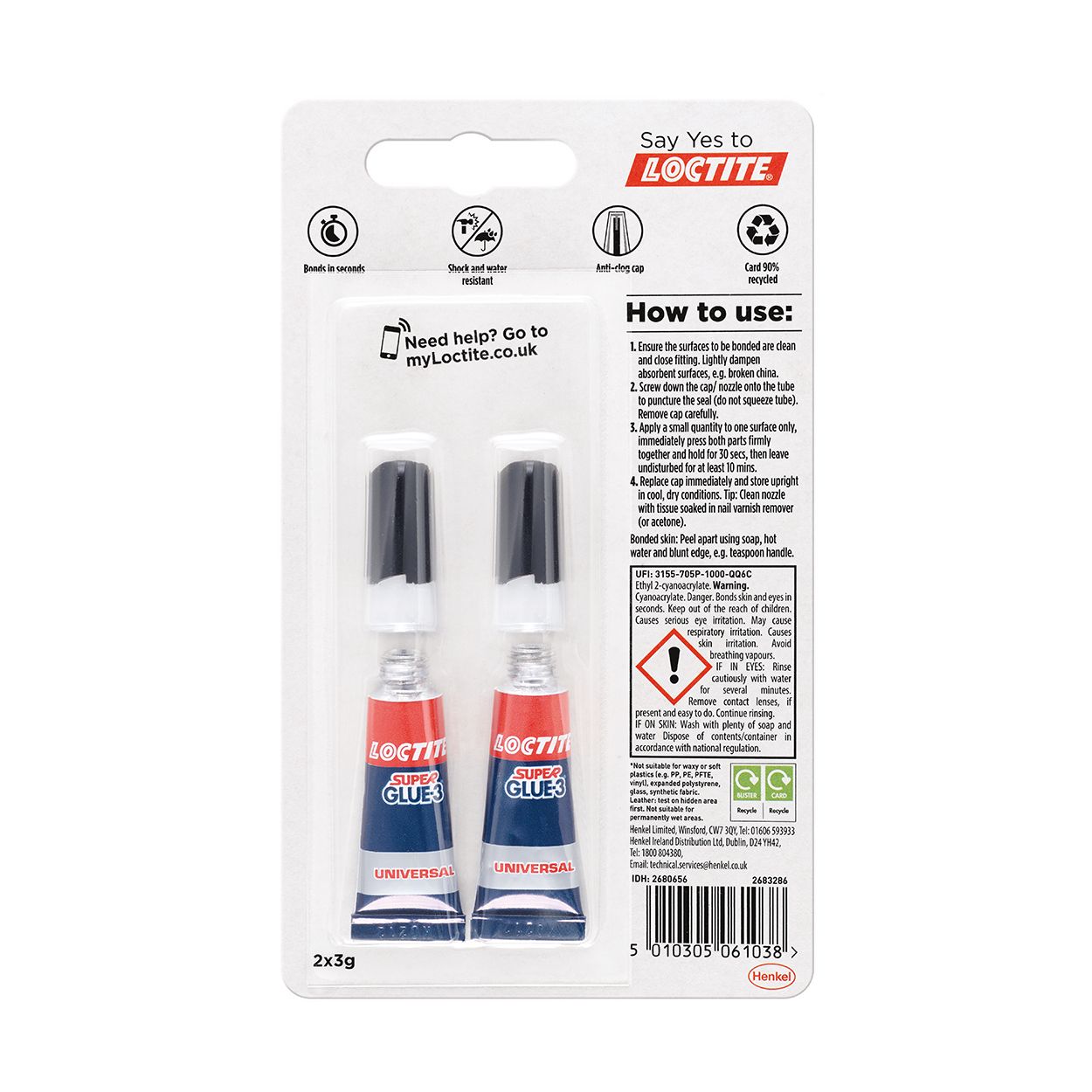 Loctite Super Glue Original Duo 3g x 2