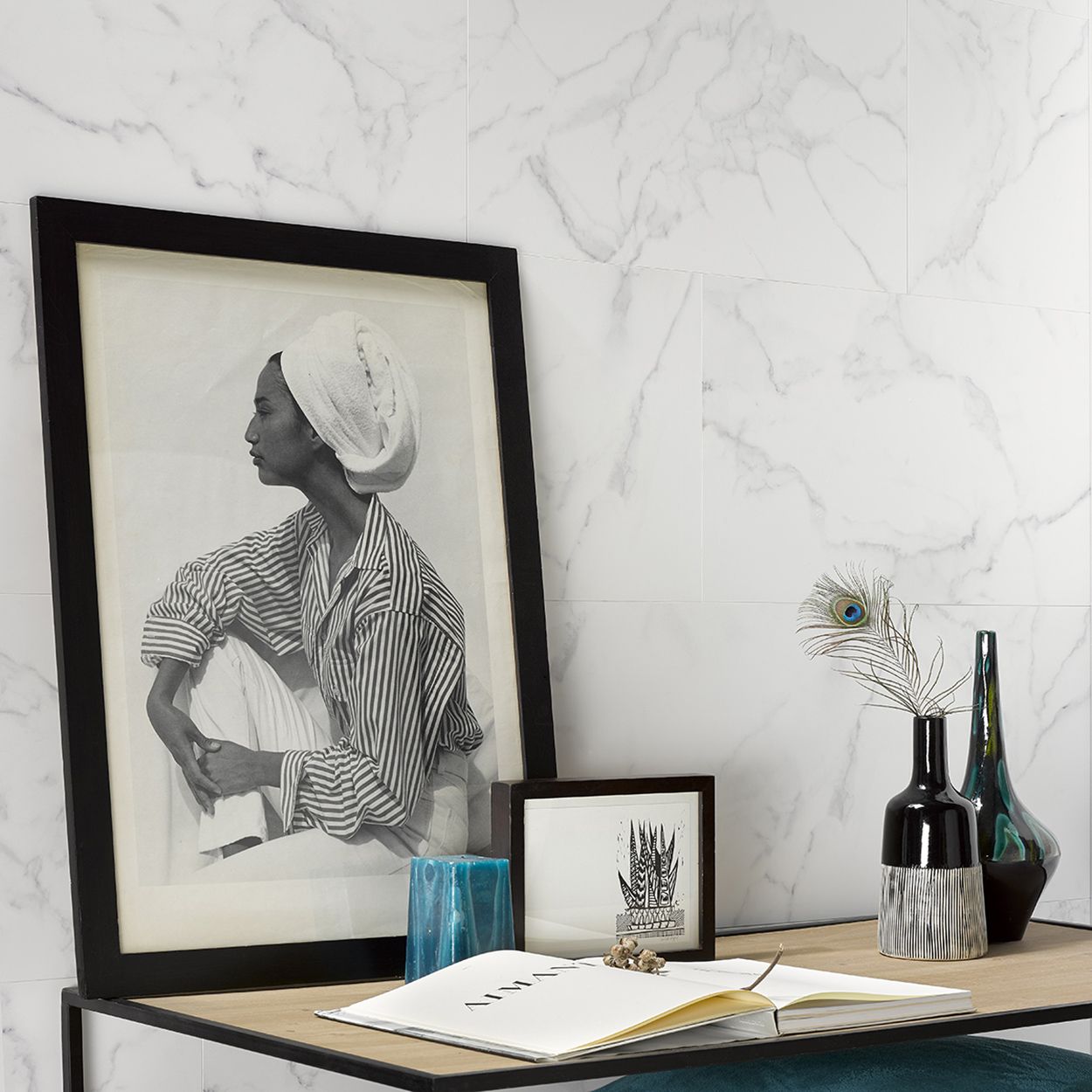 Dumawall Composite Tiles Bianca Marble