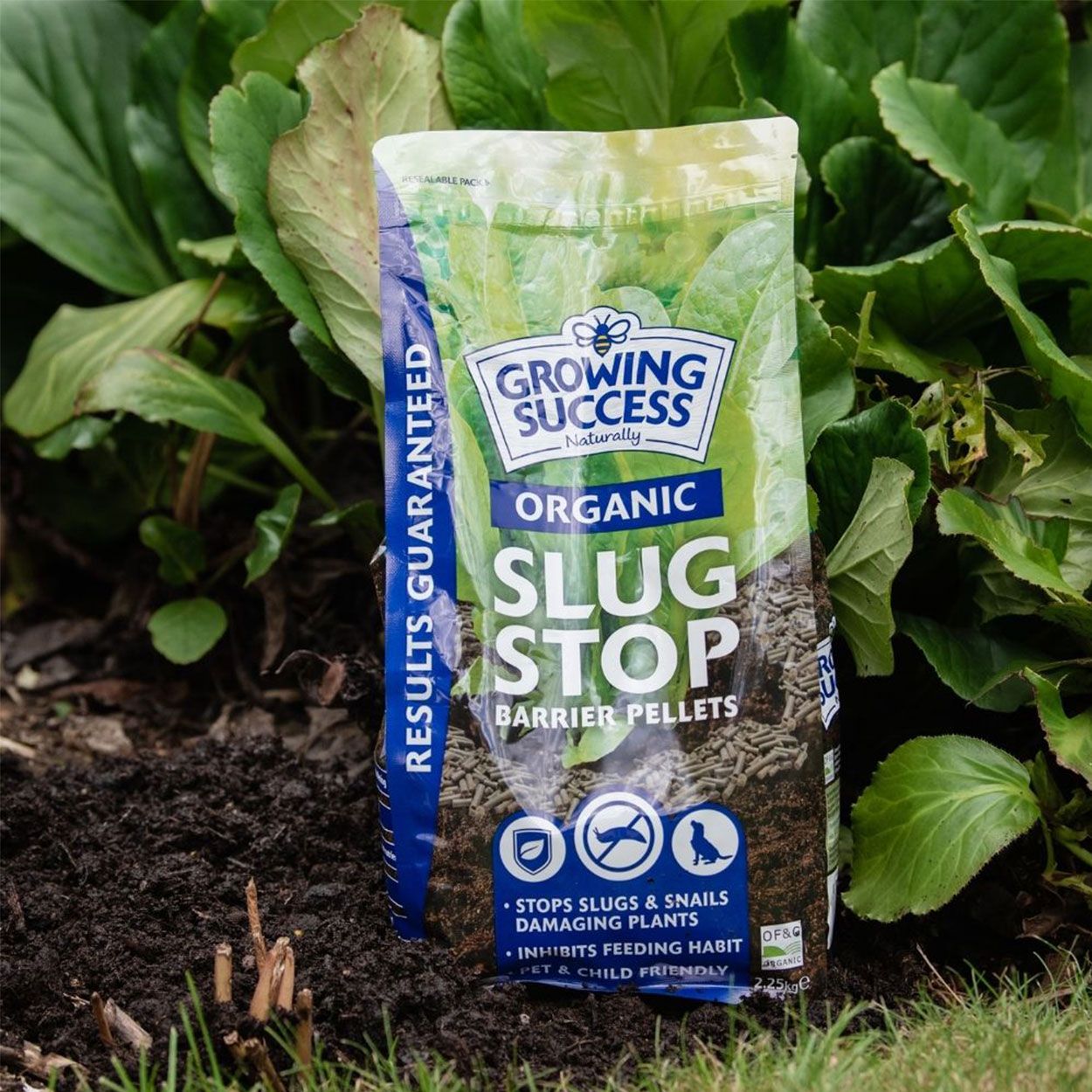 GS Organic Slug Stop Pellet Barrier Pouch