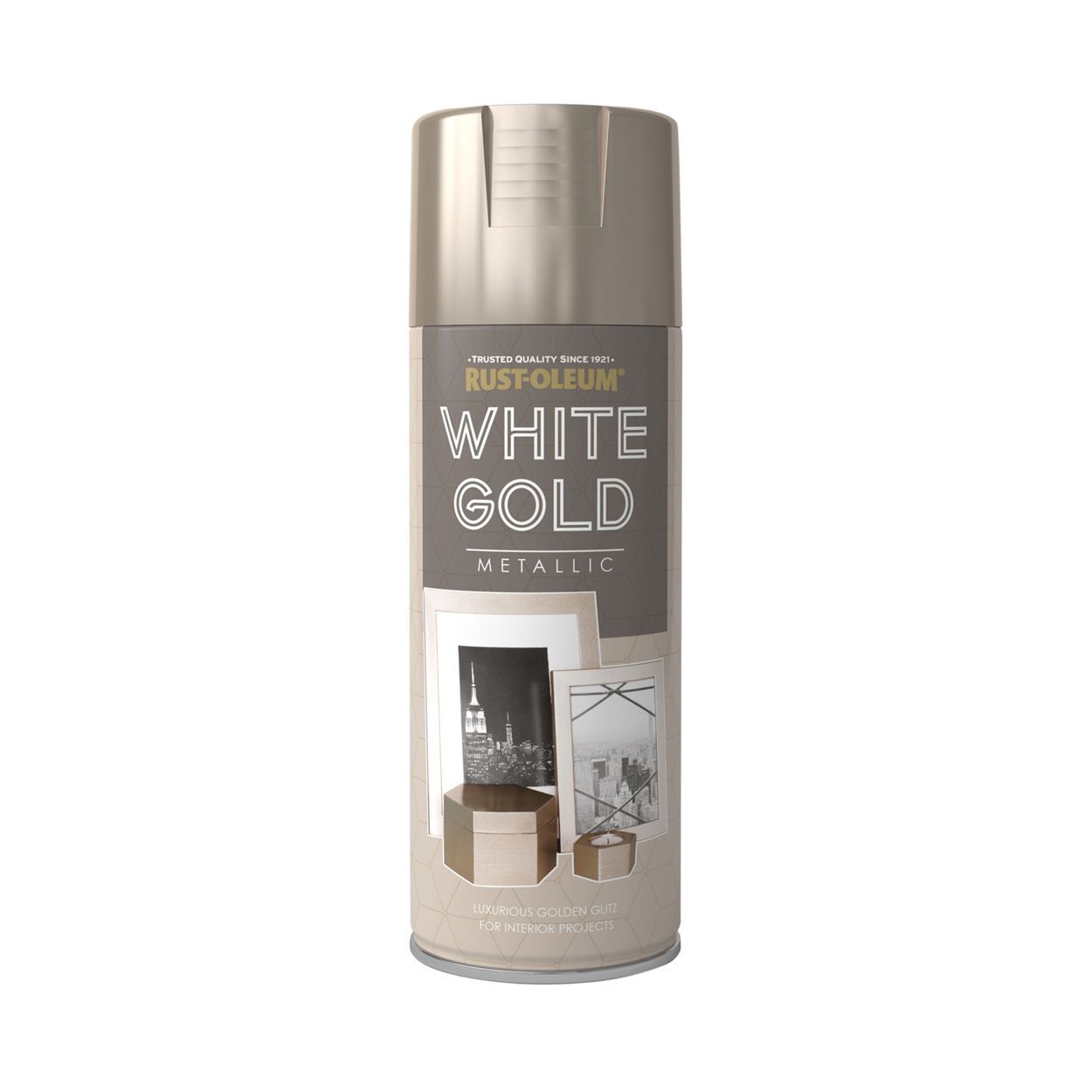 Rust-Oleum Metallic Spray Paint White Gold 400Ml