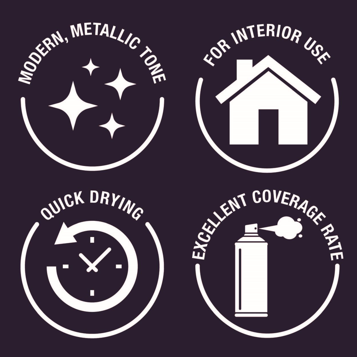 Rust-Oleum Metallic Spray Paint White Gold 400Ml