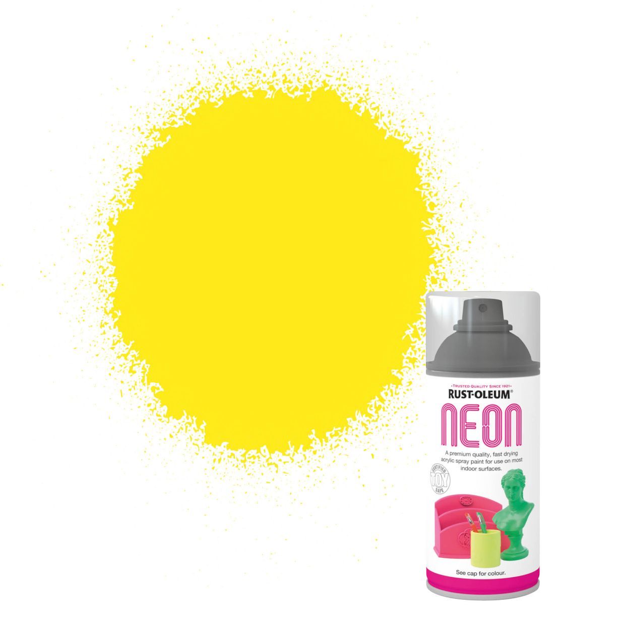 Rust-Oleum Neon Yellow Spray Paint 150Ml