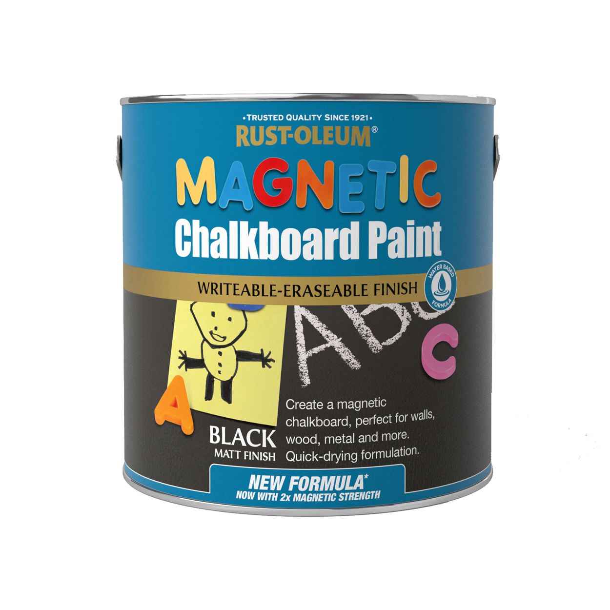 Rust-Oleum Magnetic Chalkboard Paint Black 2.5L