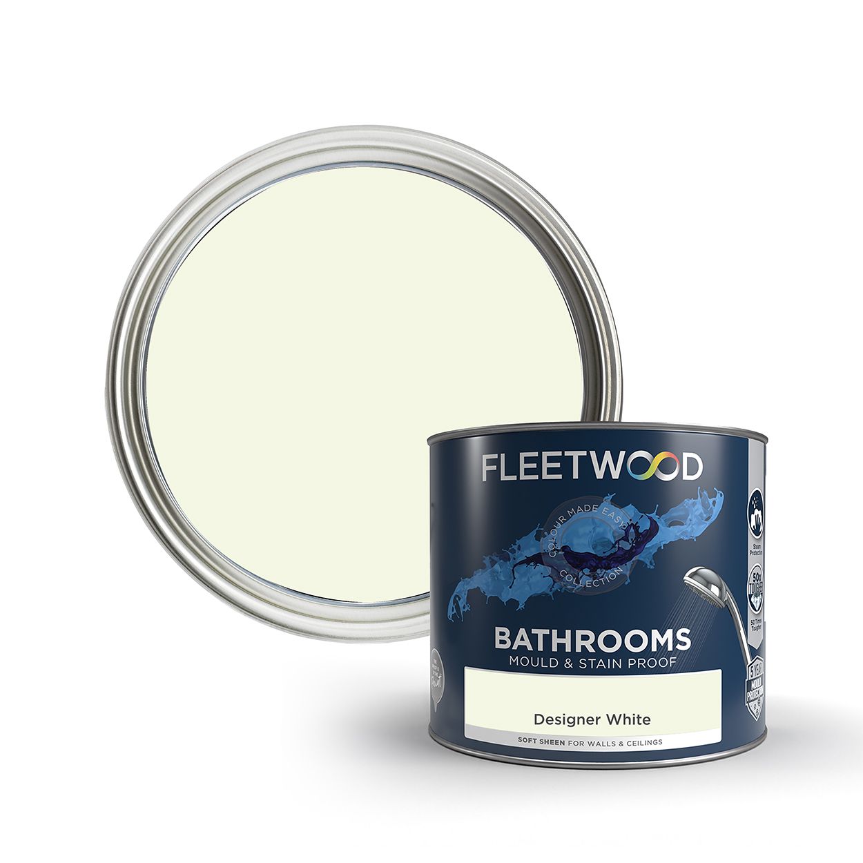 Fleetwood 2.5L Bathroom Designer White