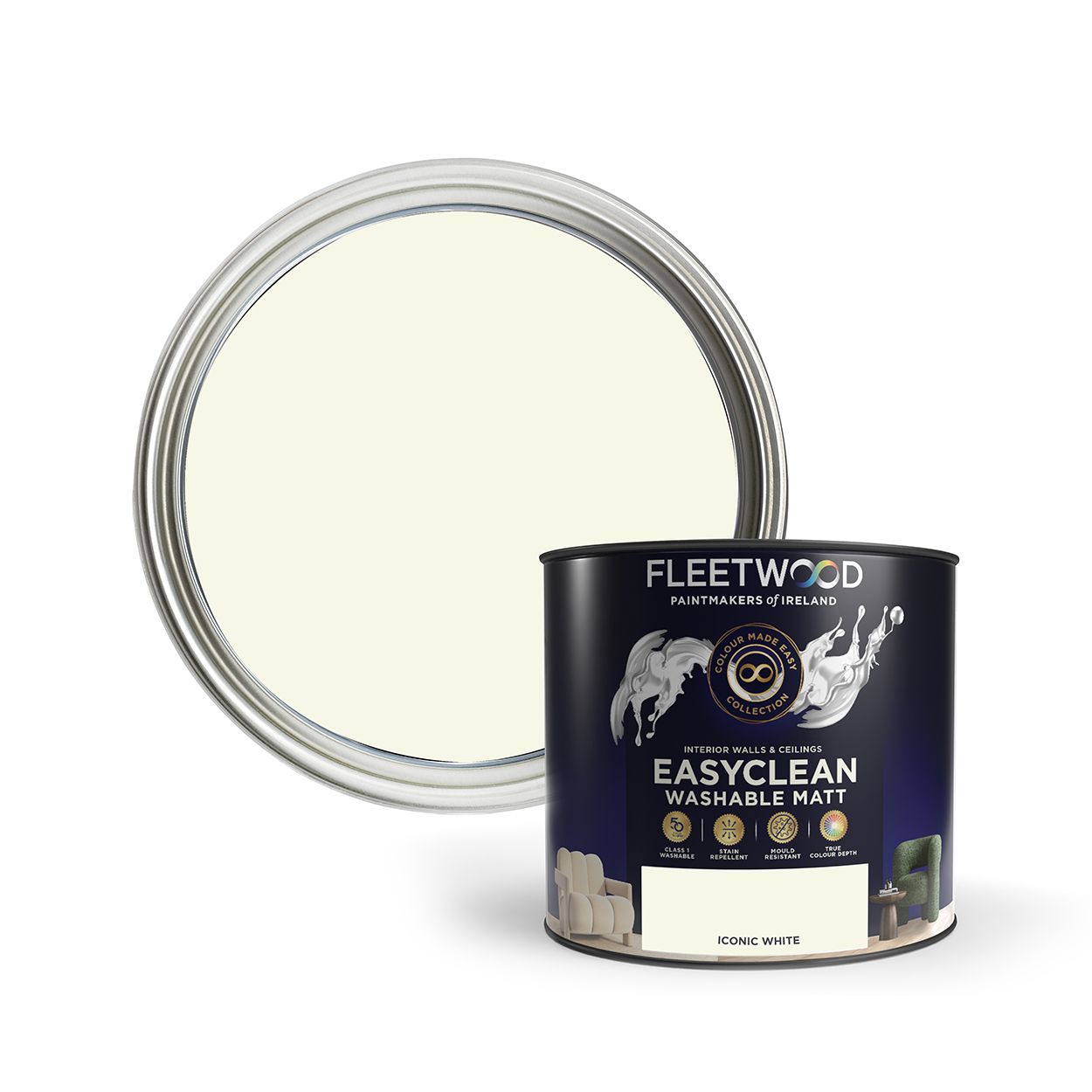 Fleetwood 2.5L Easyclean Matt Iconic White