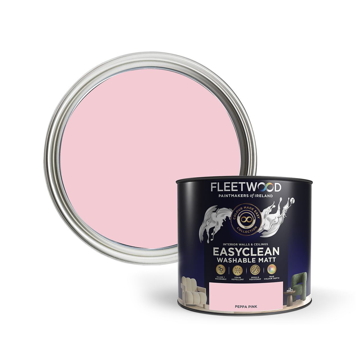 Fleetwood 2.5L Easyclean Matt Peppa Pink