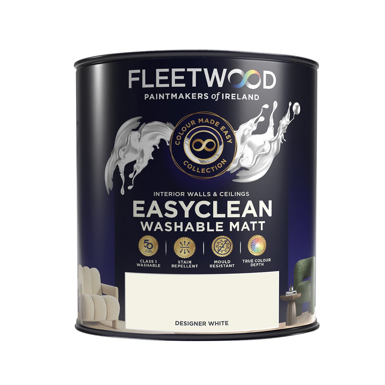 Fleetwood 5L Easyclean Matt Designer White
