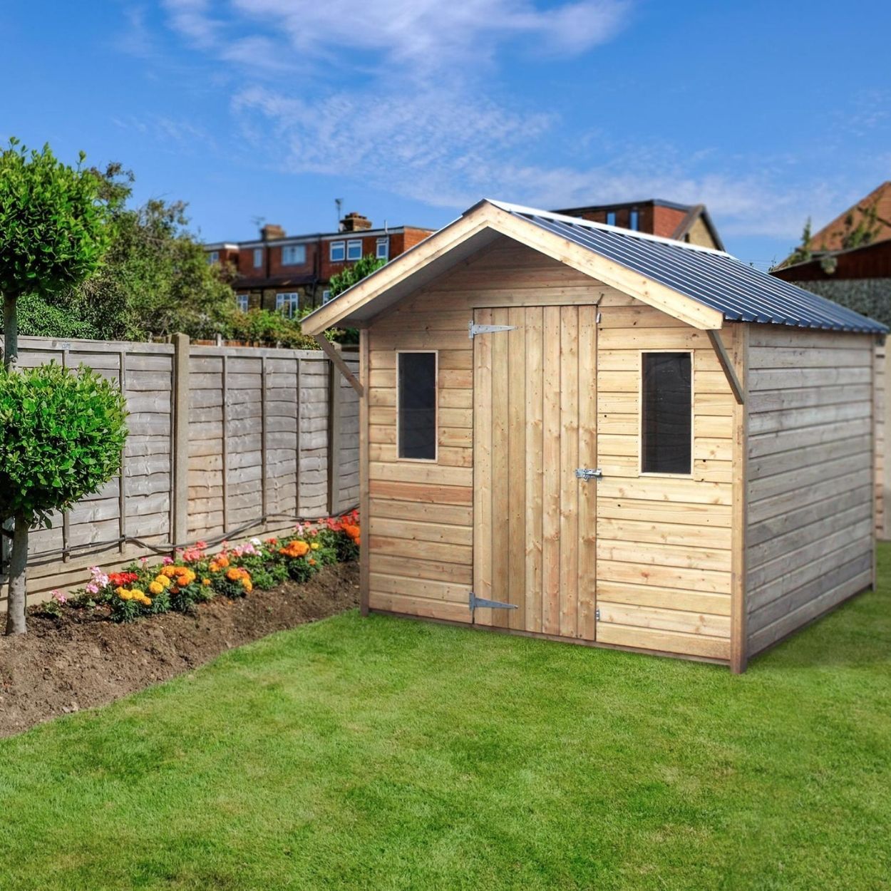 MCD Eco Cabin Wooden Shed 8ft x8ft