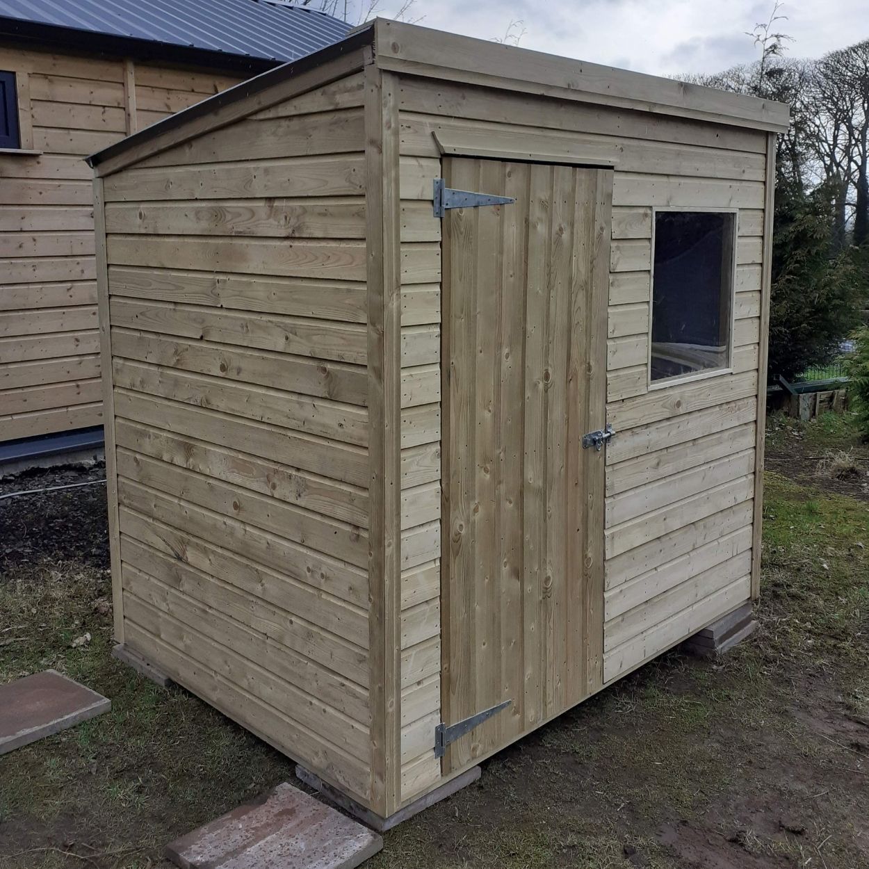MCD Eco Pent Wooden Shed 6ft x 6ft