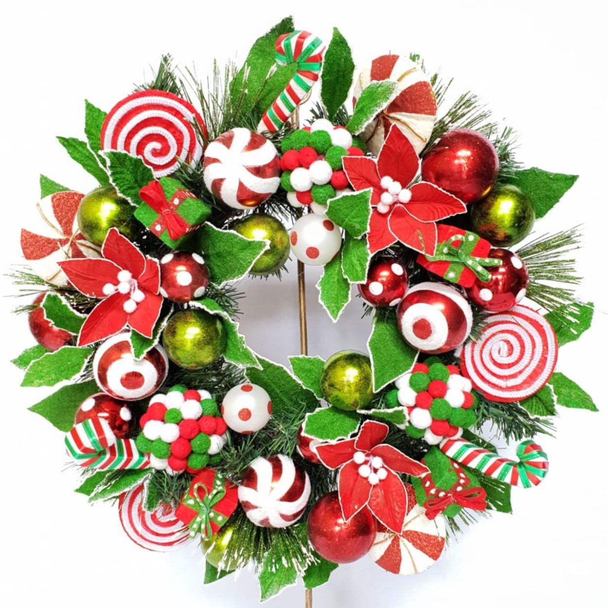 Peppermint Wreath 54Cm