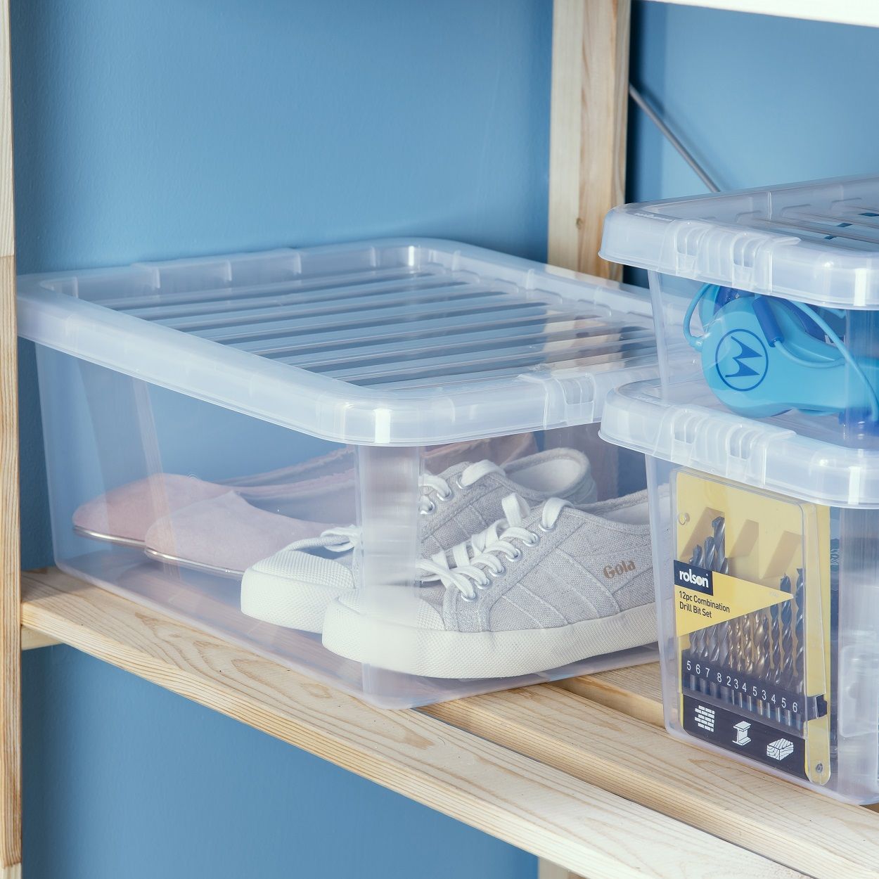 Crystal 17L Box & Lid Clear | Woodie's