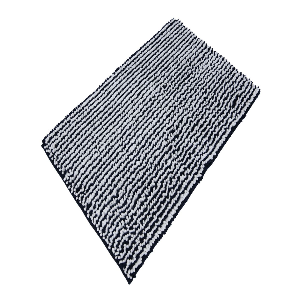 Chenille Two Toned Deep Blue Bath Mat