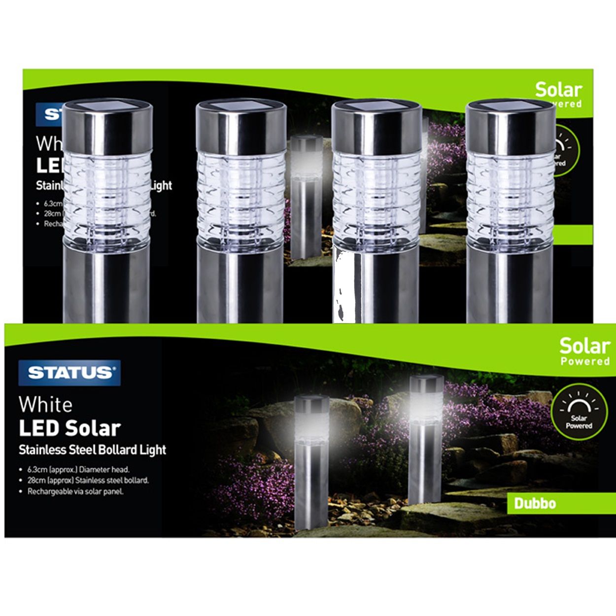 Bollard Solar Light-Dubbo