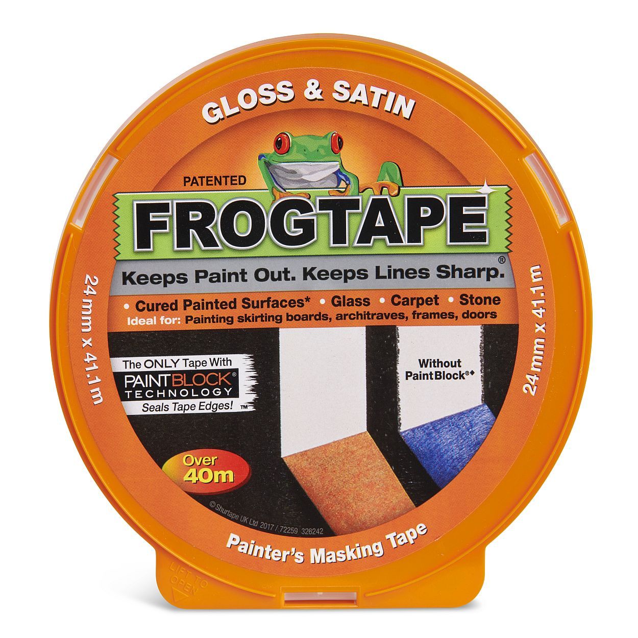 Frogtape Gloss & Satin Masking Tape 24Mm X 41.1M