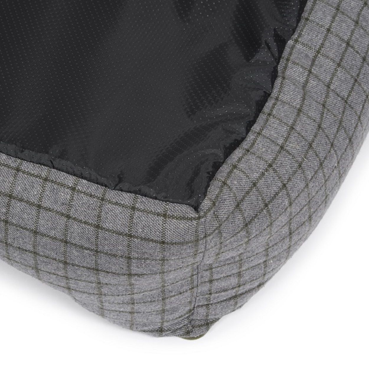 Small Moss Green Square Bed