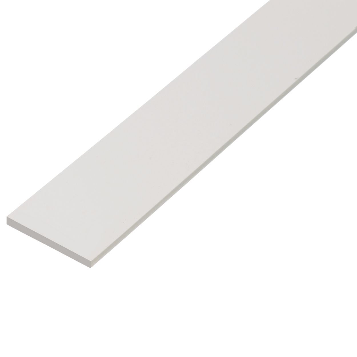 Flat Bar Pvc White