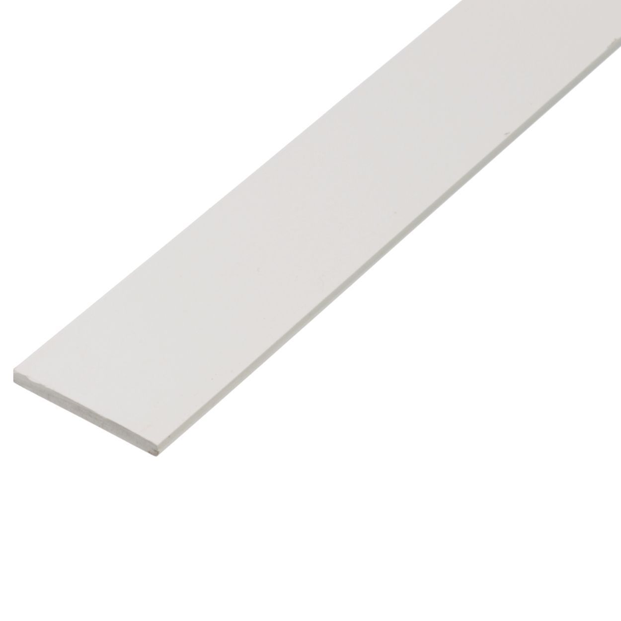 Flat Bar Pvc White