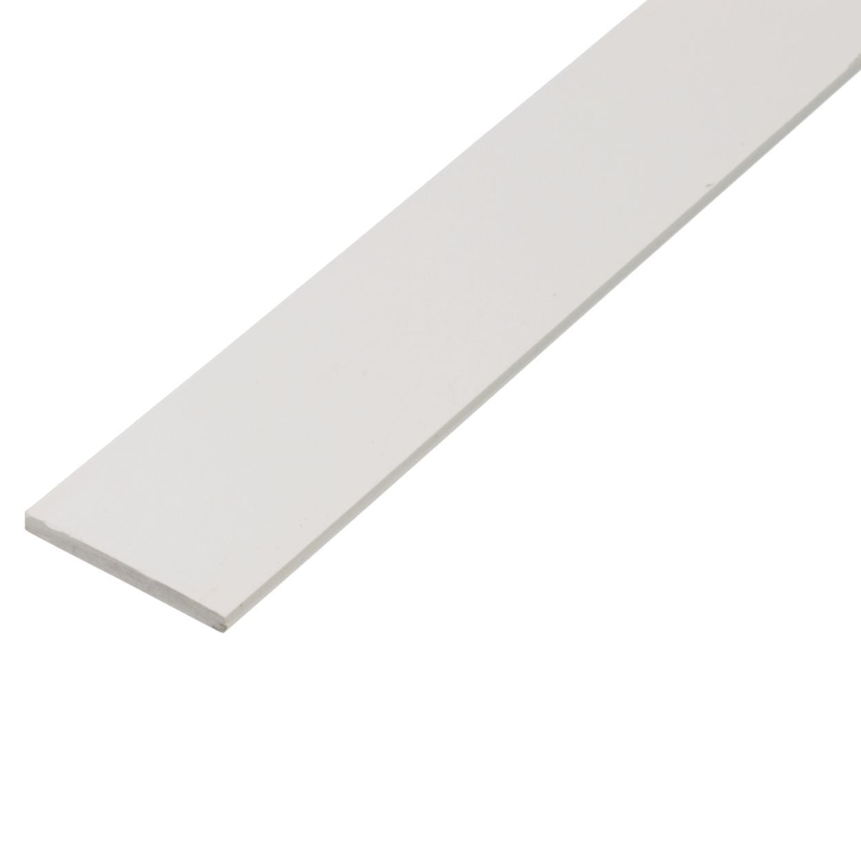Flat Bar Pvc White