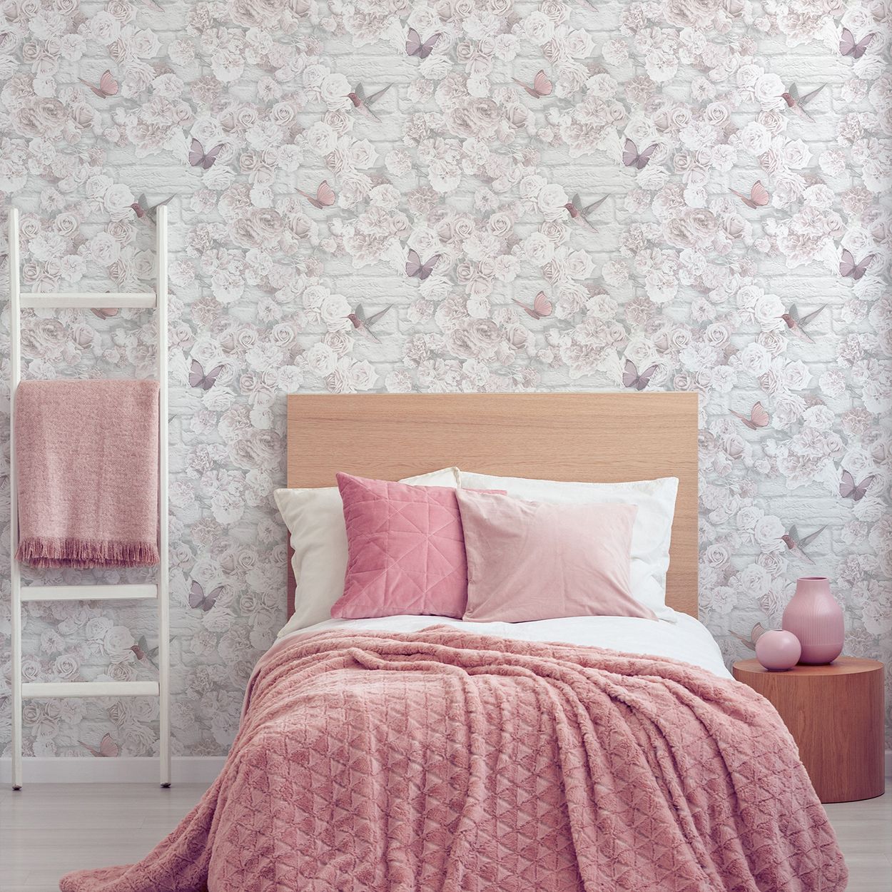 Flower Wall Wallpaper