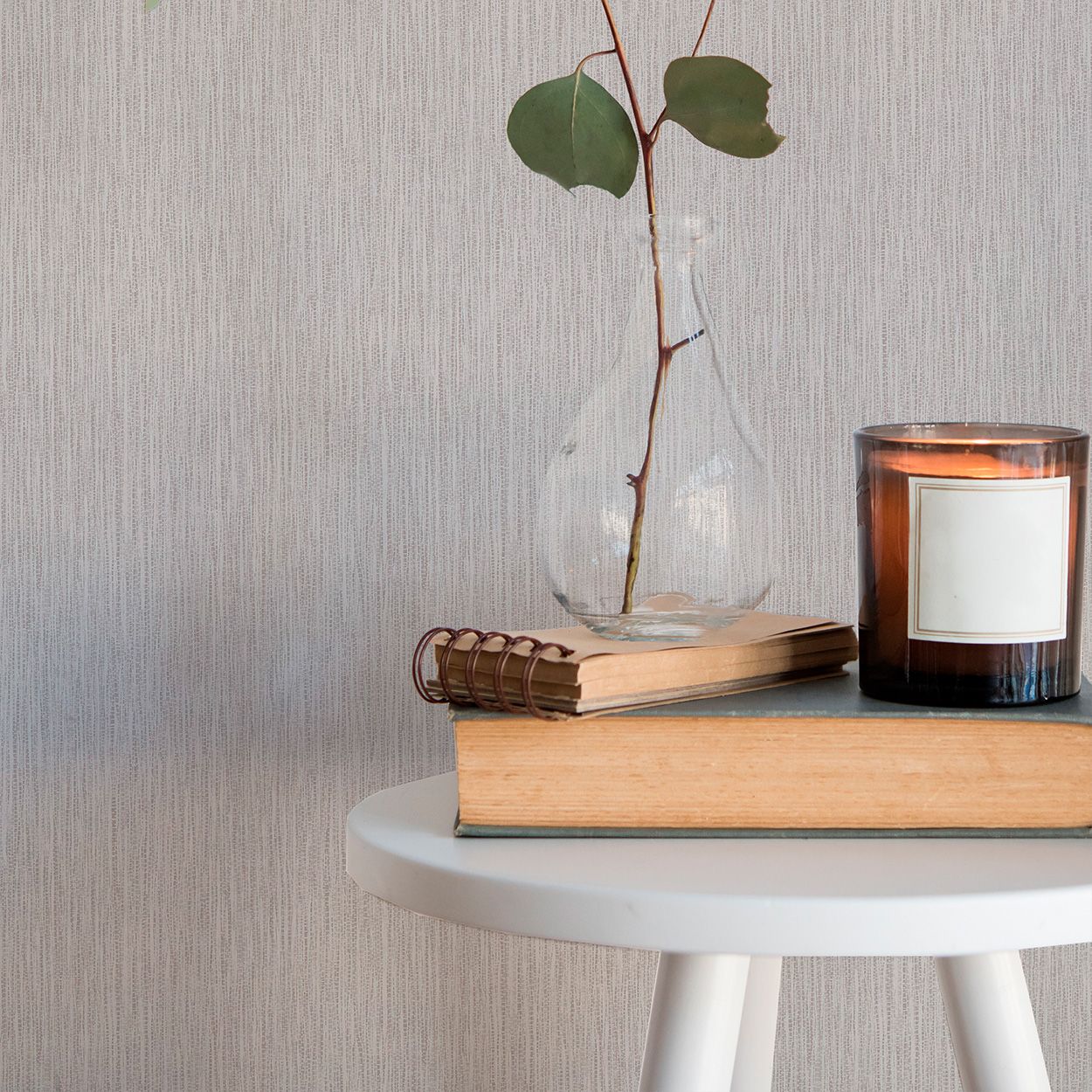 Chunky Grasscloth Neutral Wallpaper