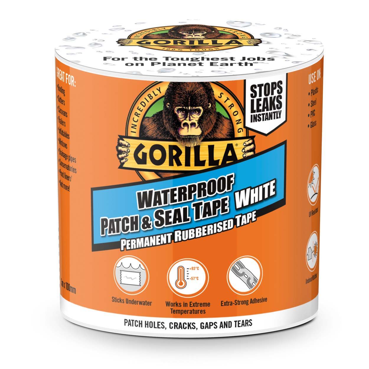 Gorilla Tape Waterproof Patch & Seal White