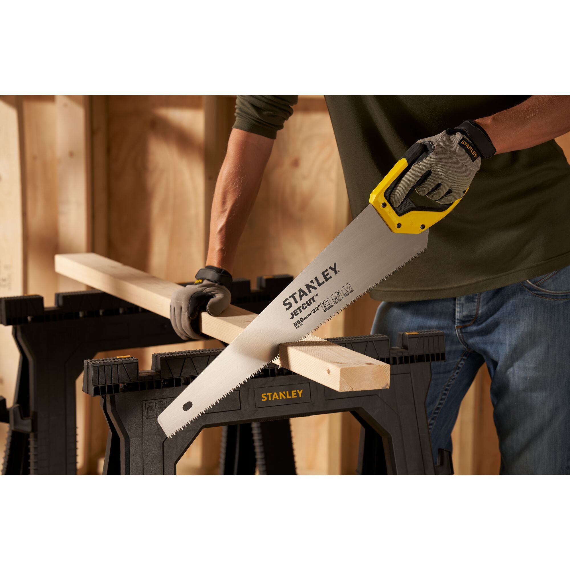 Stanley Jet-Cut 22 In/550Mm, 7 Tpi Handsaw
