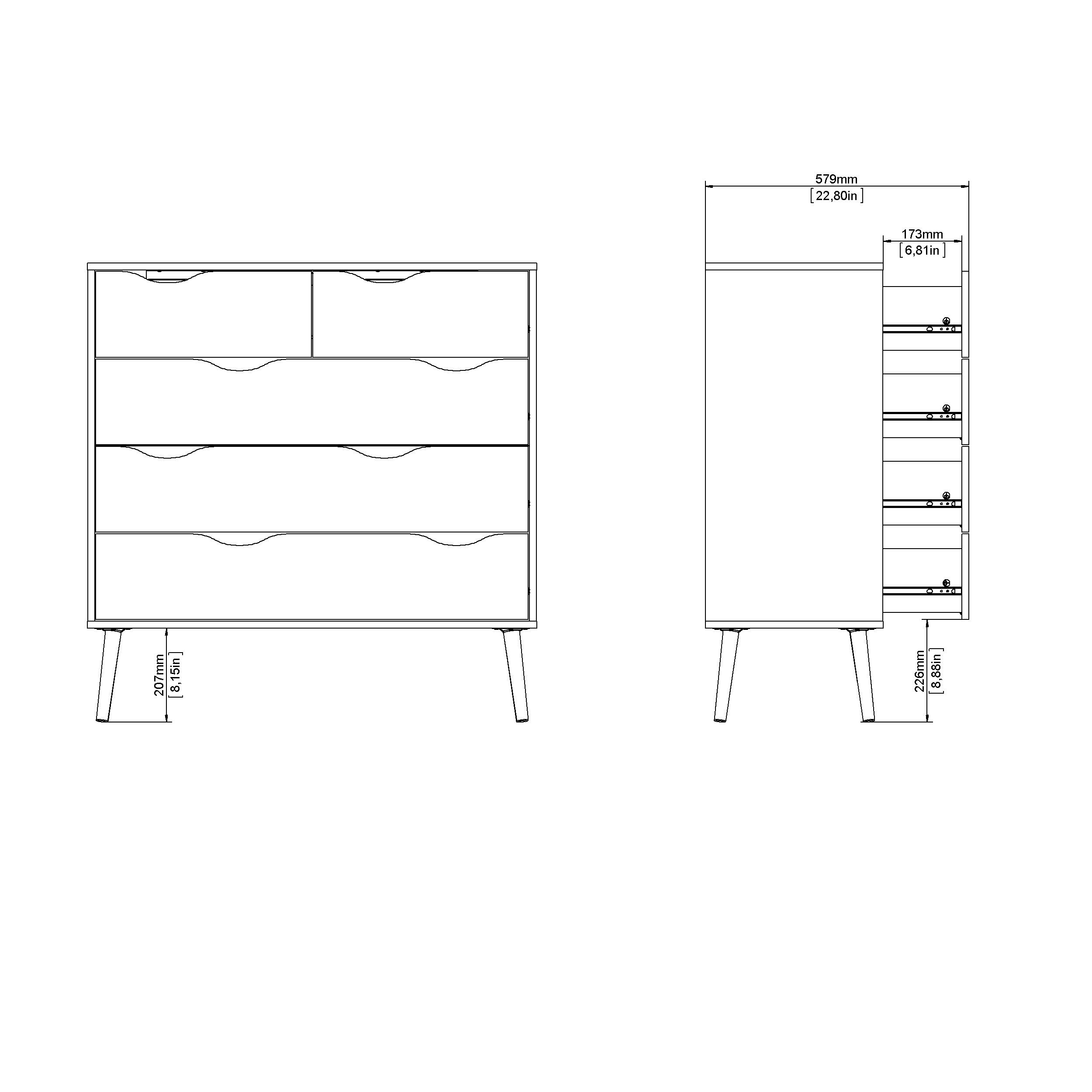 Oslo Chest 3+2 Drawers