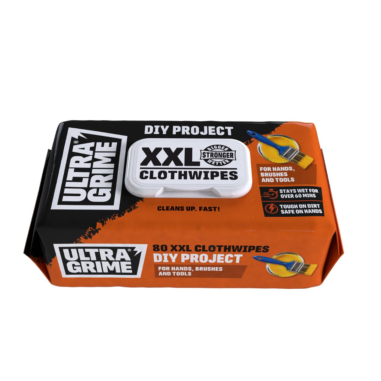 Ultragrime Life Diy Xxl+ Clothwipes 80 Pack