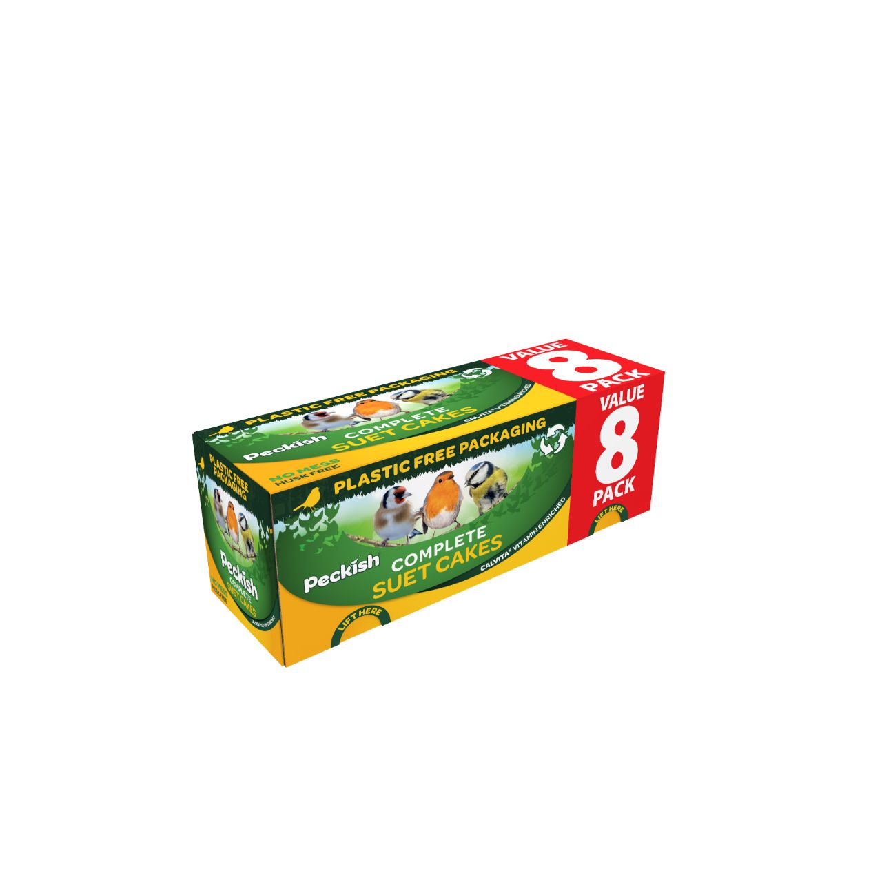 Peckish Complete Suet Cake 8Pk With Opening