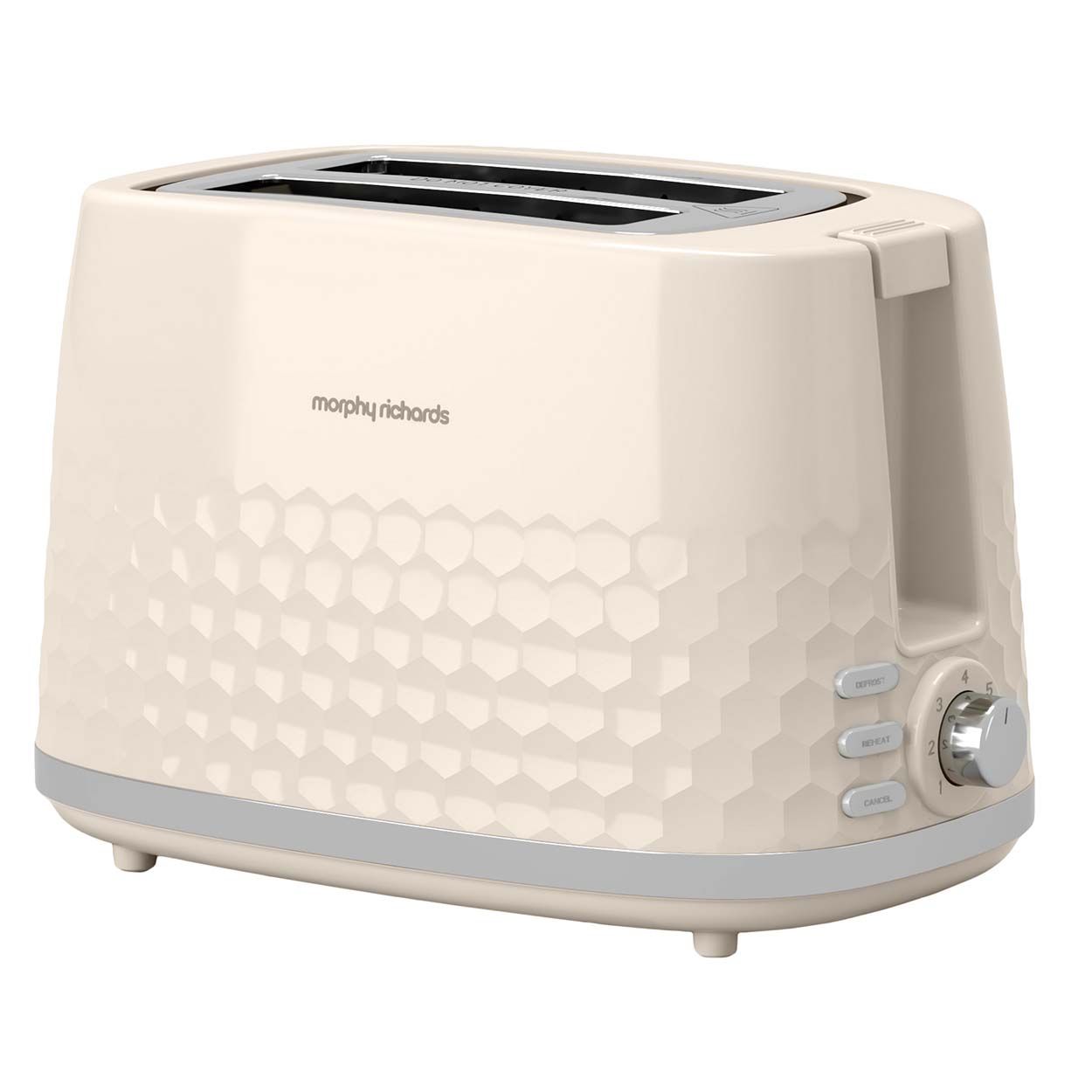 Morphy Richards Hive Patterned Plastic Toaster Cream