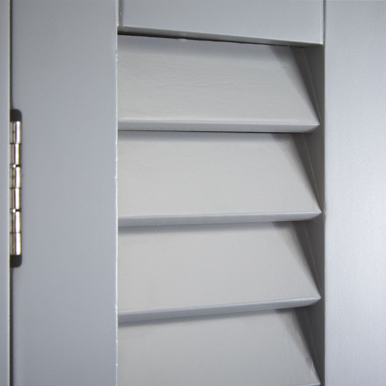 Eddie Louvre Mirrored Bathroom Cabinet Grey