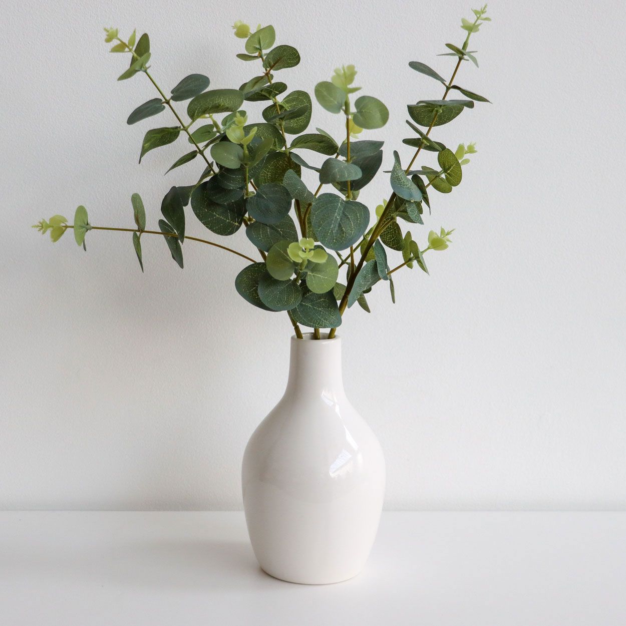Eucalyptus In Ceramic Vase