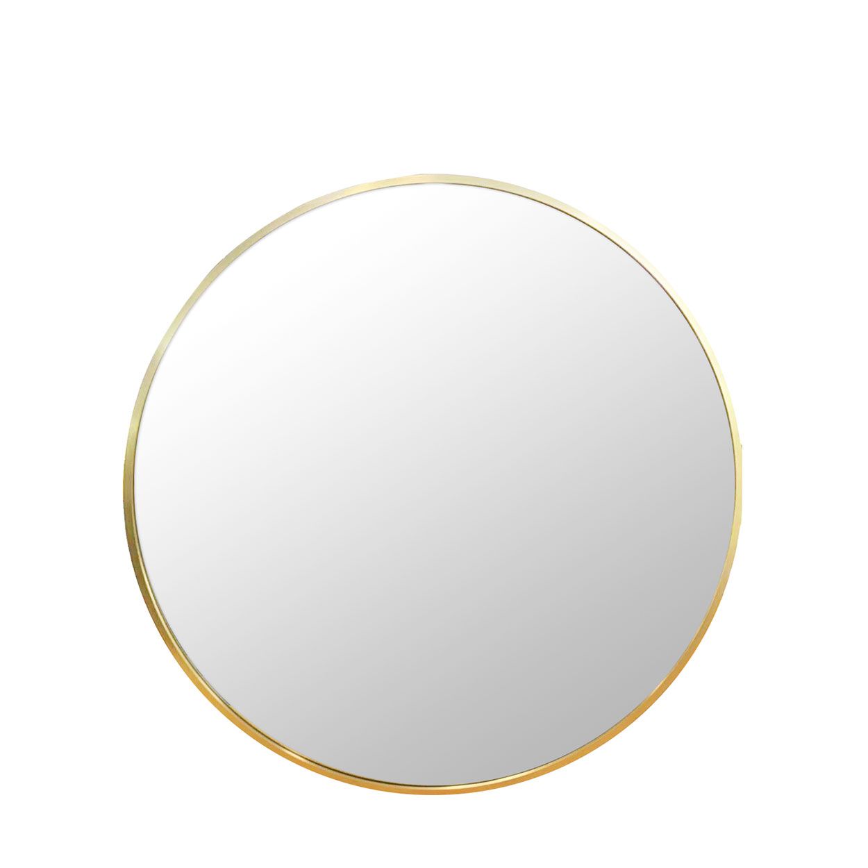 Brass Round Mirror 80cm