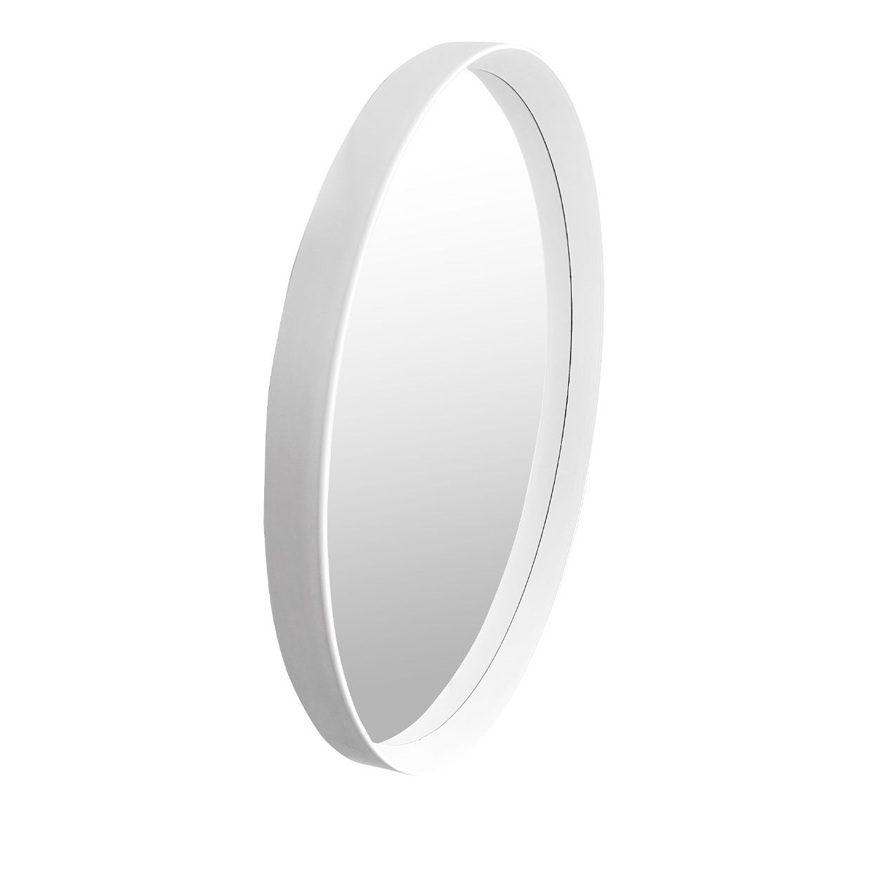 White Circle Mirror 51cm